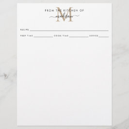 Einfach aus der Küche des Monogram Rezeptes