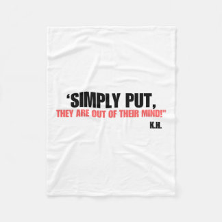 Einfach ausgedrückt: Harris Waltz 2024 Kamala Fo. Fleecedecke