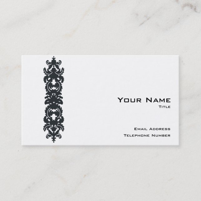 Einfach ausgefeilte Visitenkarte mit QR Code V (Vorderseite)