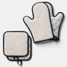 Einfach Authority® leicht grau Ofenhandschuh & Topflappen-Set