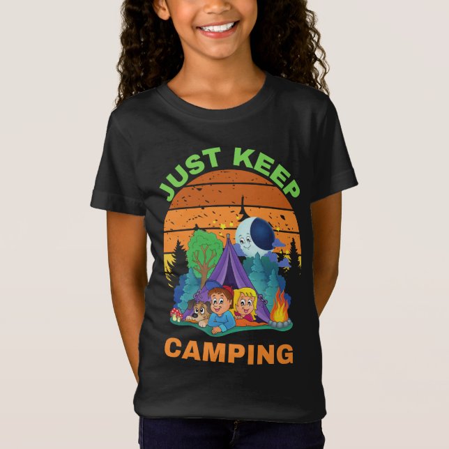 EINFACH BEHALTEN CAMPING T-Shirt (Vorderseite)