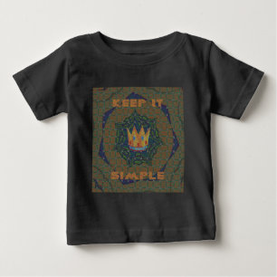 Einfach behalten: Das Royal Clarity Pattern Design Baby T-shirt