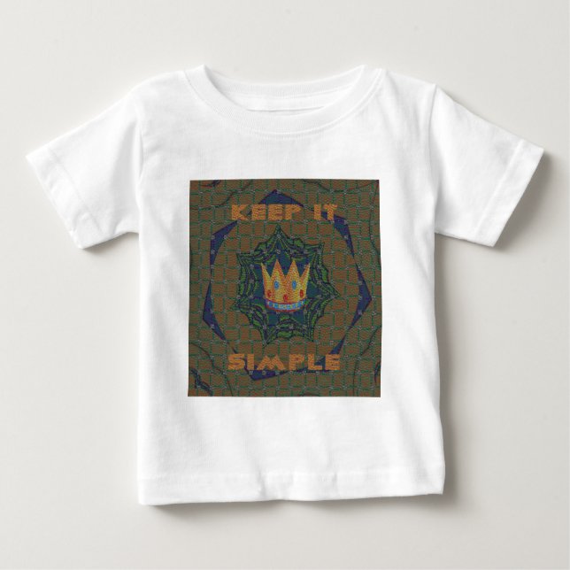 Einfach behalten: Das Royal Clarity Pattern Design Baby T-shirt (Vorderseite)
