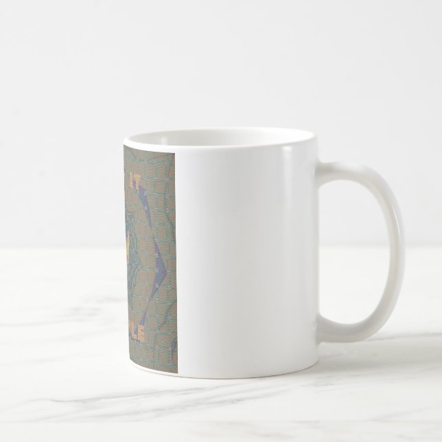 Einfach behalten: Das Royal Clarity Pattern Design Kaffeetasse (Rechts)
