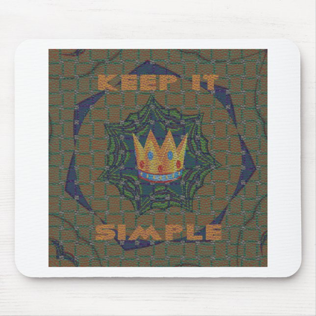 Einfach behalten: Das Royal Clarity Pattern Design Mousepad (Vorne)
