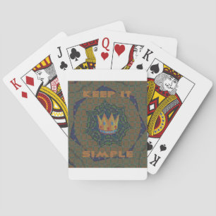 Einfach behalten: Das Royal Clarity Pattern Design Spielkarten