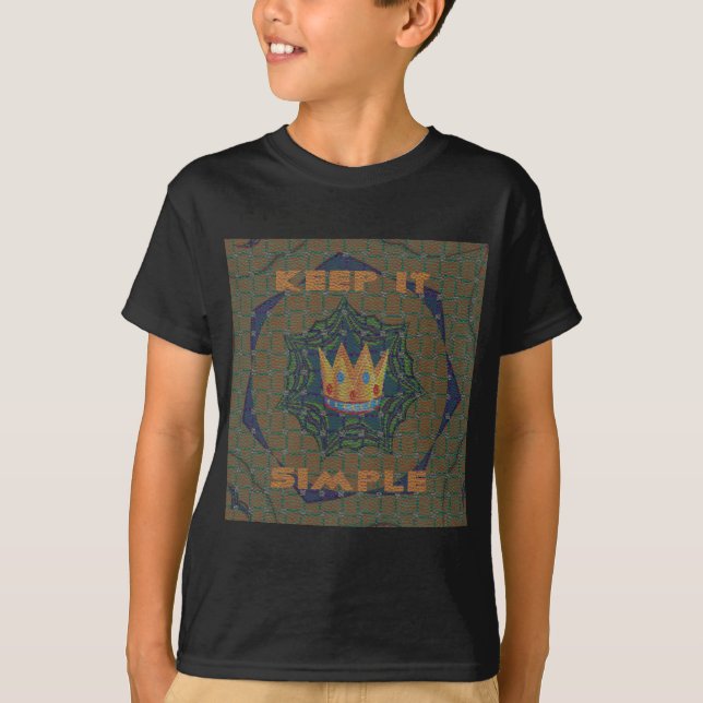 Einfach behalten: Das Royal Clarity Pattern Design T-Shirt (Vorderseite)
