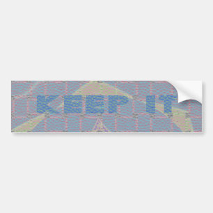 Einfach behalten: Pastel Royal Clarity Pattern Art Autoaufkleber