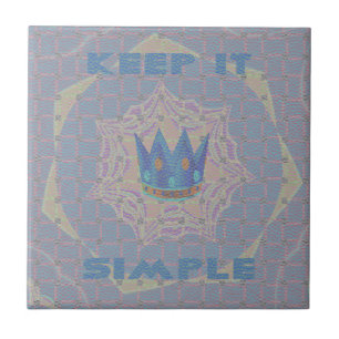 Einfach behalten: Pastel Royal Clarity Pattern Art Fliese