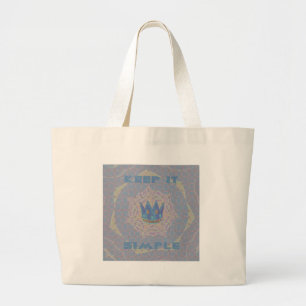 Einfach behalten: Pastel Royal Clarity Pattern Art Jumbo Stoffbeutel