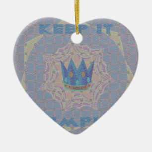 Einfach behalten: Pastel Royal Clarity Pattern Art Keramikornament