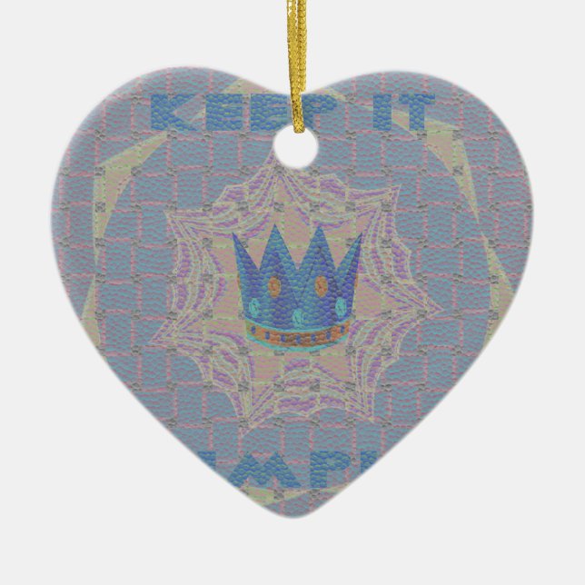 Einfach behalten: Pastel Royal Clarity Pattern Art Keramikornament (Vorne)