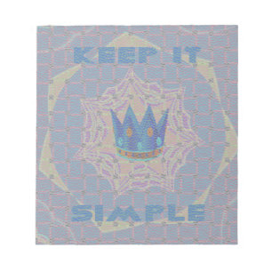 Einfach behalten: Pastel Royal Clarity Pattern Art Notizblock