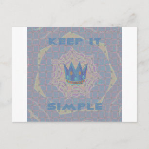 Einfach behalten: Pastel Royal Clarity Pattern Art Postkarte
