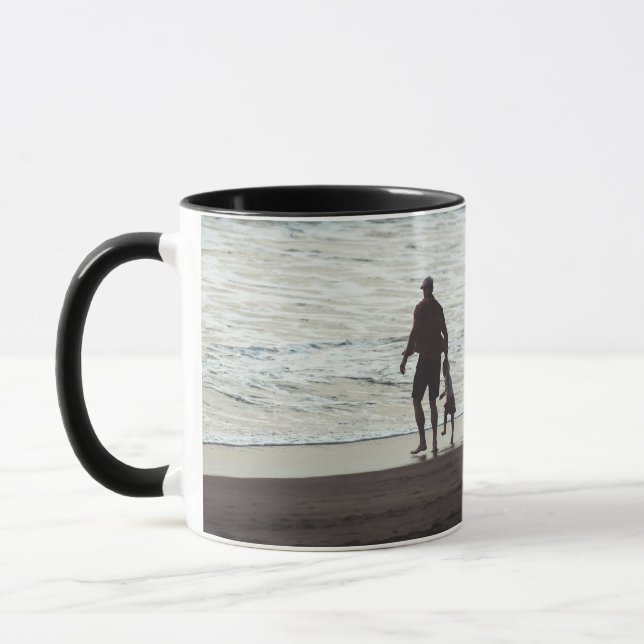 Einfach Benutzerdefiniert Zwei Foto Tasse (Links)