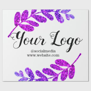 einfach benutzerdefinierte blaue violette schwarze geschenkpapier
