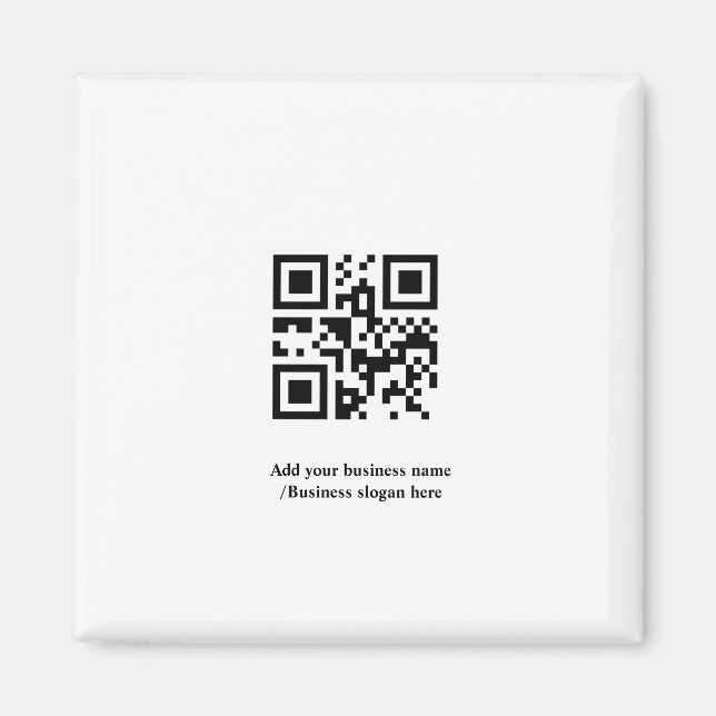 Einfach benutzerdefinierter QR-Code hinzufügen, da Magnet (Vorne)