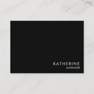 Einfach & Beruflich B/W Visitenkarte