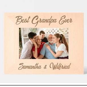Einfach Bester Opa überhaupt Name Individuelle Hol Geätzte Rahmen