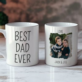 Einfach bester VATER je Elegante Keepake Kinder Fo Kaffeetasse