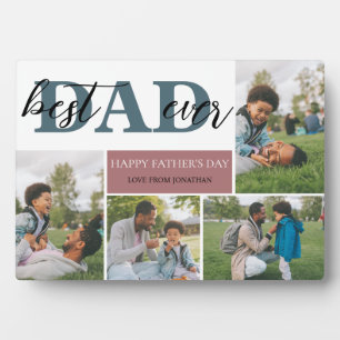 Einfach bester Vater je Vatertag Vater 4 Foto Fotoplatte