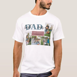 Einfach bester Vater je Vatertag Vater 4 Foto T-Shirt