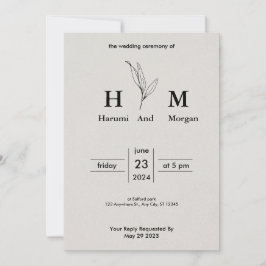 einfach bezahlbare Hochzeitseinladungen Einladung