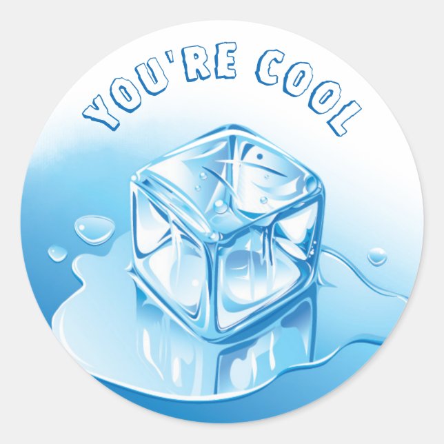 Einfach bist du Cool Lehrer Runder Aufkleber (Vorderseite)