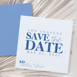 Einfach Blau - Blau Save The Date<br><div class="desc">Das trendige und moderne Quadrat-Format Blue Save the Date Cards wurde eingeführt, um ein stilvolles Statement zu geben und den Ton für Ihre kommende Hochzeit auf frische und zeitgemäße Art und Weise Set. Unsere blauen Save the Date Karten zeichnen sich durch ein elegantes und minimalistisches Design aus, das zeitlose Eleganz...</div>