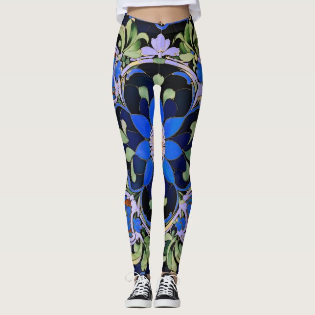 Einfach blau - ruhig, Cool und gesammelt Leggings (Vorderseite)