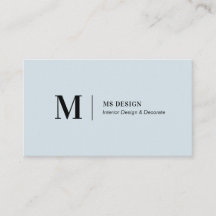 Einfach blaue, moderne Minimalistische Visitenkart