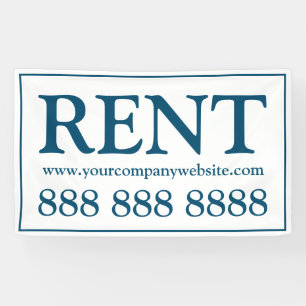 Einfach blaues Aquamarines Kommerzielles Rental Sp Banner