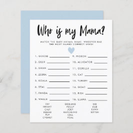 Einfach blaues Herz, das ist mein Mama Baby Duschs