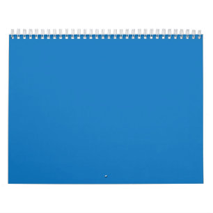 Einfach blaues Hintergrunddesign – Minimalistische Kalender