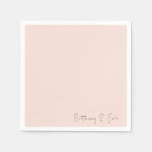 Einfach Blush Gold Script Wedding Cocktail