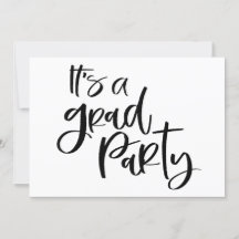 EINFACH BOLD Es ist ein GRAD PARTY Graduate Einlad
