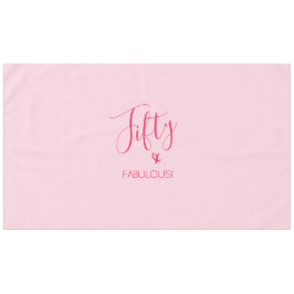 Einfach Chic Fifty & FABULOUS! Rosa auf Rosa Tischdecke