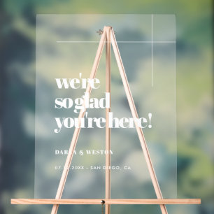 Einfach & chic Freuen Sie sich auf Mattierten Acrylschild