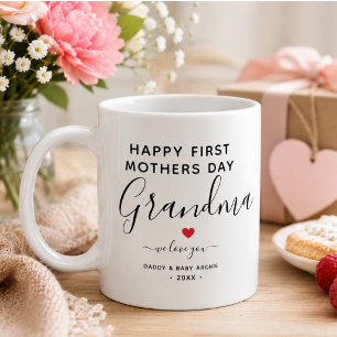 Einfach & Chic Oma Foto Collage Tasse mit Herz