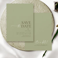 Einfach Chic Wedding Sage Green Vert ID1046