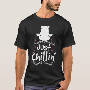 Einfach chillen Eisbär Meditation Eisbär T-Shirt