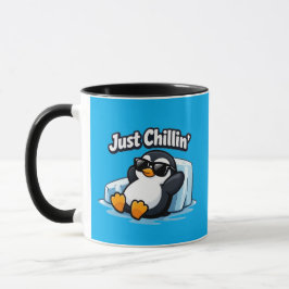 EINFACH CHILLEN PINGUIN Kissenhülle Tasse
