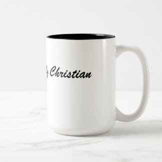 Einfach christlich zweifarbige tasse