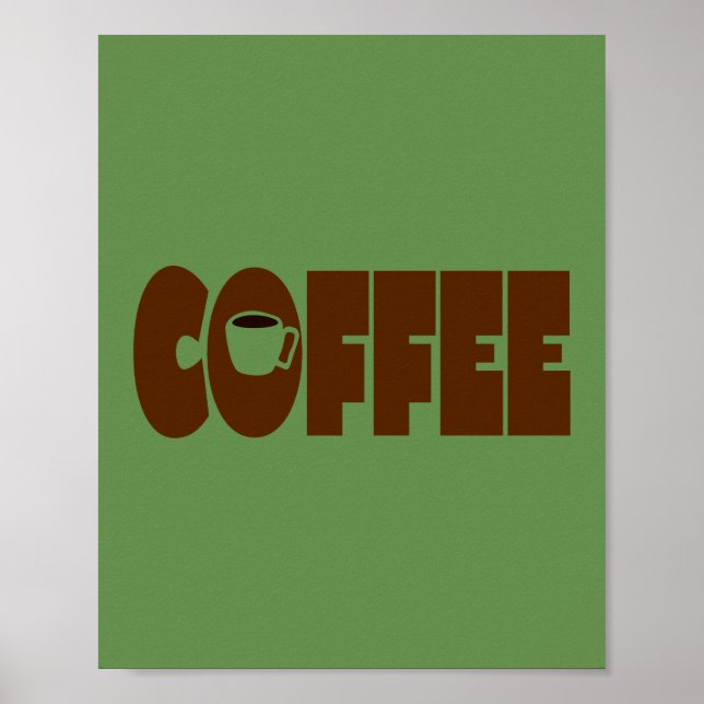 Einfach COFFEE Art Poster (Vorne)