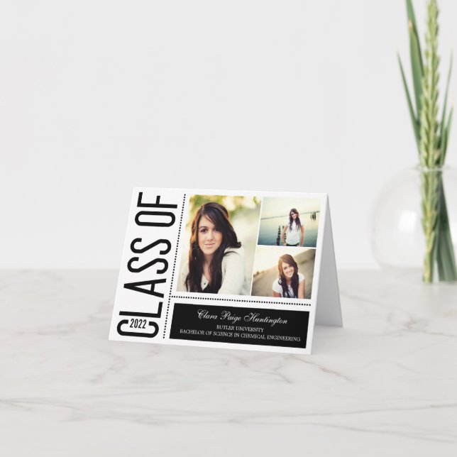 Einfach Cooler Abschluss Danke, dass Sie die Karte (Vorderseite)