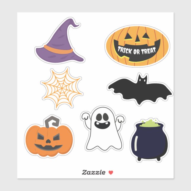 Einfach cooles Halloween  Aufkleber (Blatt)
