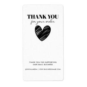 Einfach danke, dass Sie bestellen Heart Business