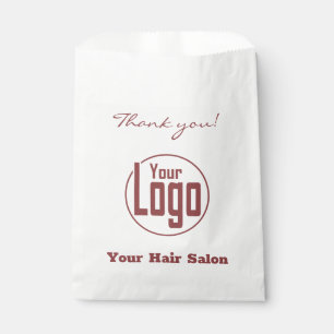 Einfach danke! Logo Firmenname Papiertasche Geschenktütchen