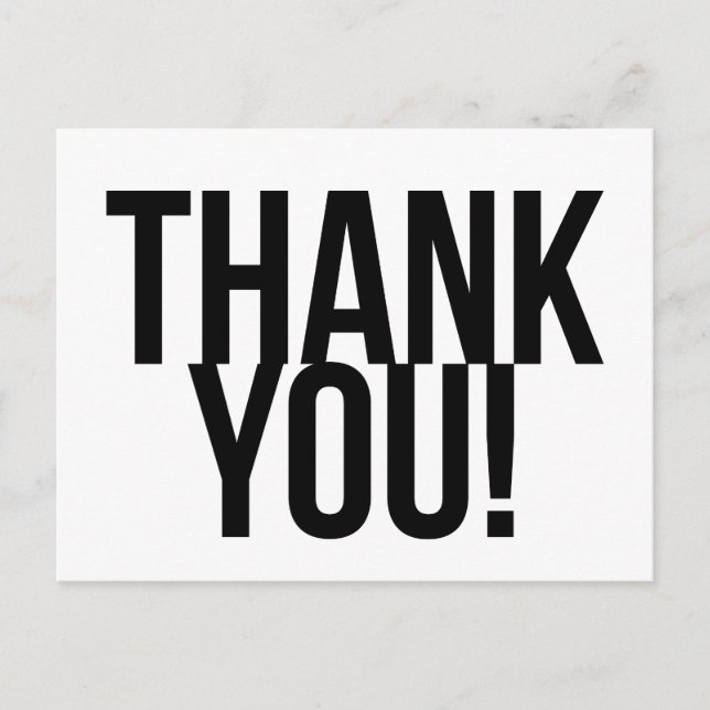 Einfach danke postkarte (Vorderseite)