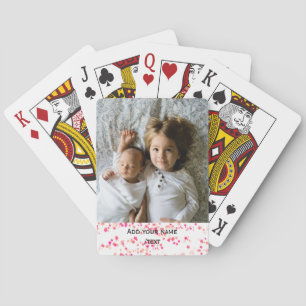 einfach dein Foto Text farbenfrohe Sterne Textur h Spielkarten